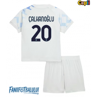 Inter Milan Hakan Calhanoglu #20 Echipament de Fotbal Replică 2025-26 Copii Deplasare (+ Șorturi)